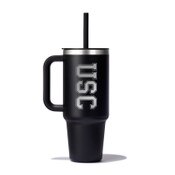 USC Trojans Black Engraved Hydro Flask 40oz All Around Handled Tumbler